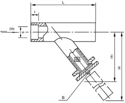 上海SRYⅣ承插焊連接Y型過濾器 PN10.0MPa